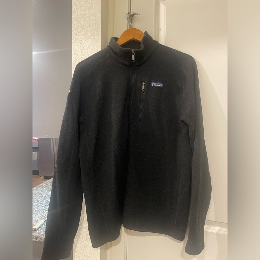 Women’s Patagonia sweater vail colorado dark grey light black Large